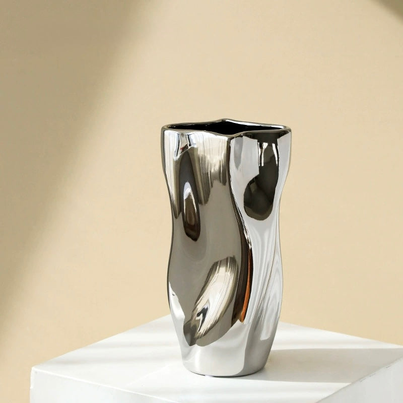 Silver Mirage Sculpture Vases — Collection Berriscent