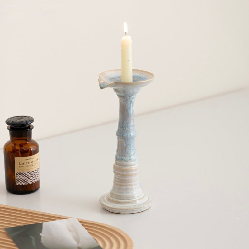 Azure Column Ceramic Candle Holder Berriscent