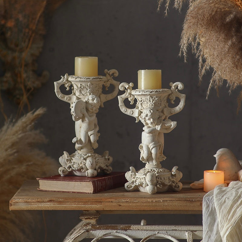 Baroque Cherub Candle Holder Berriscent