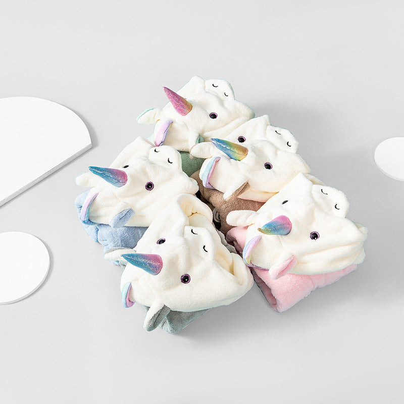 Starlume Unicorn Hooded Towel Berriscent