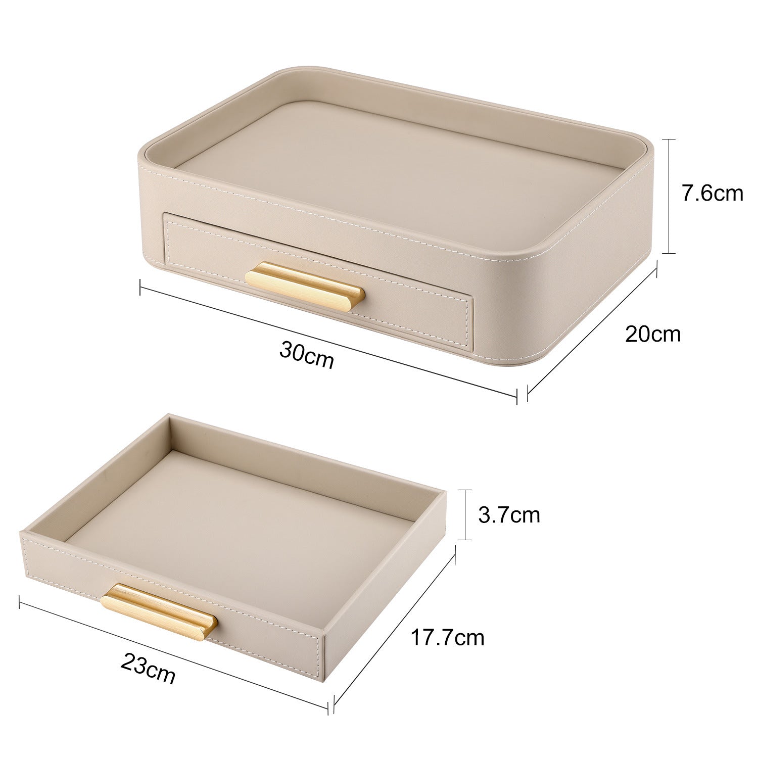 Drawer Tray Organizer with Gold Handle Berriscent