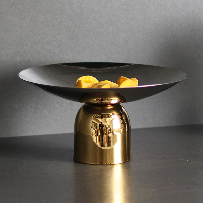 Golden Base Stainless-Steel Centerpiece Bowl Berriscent