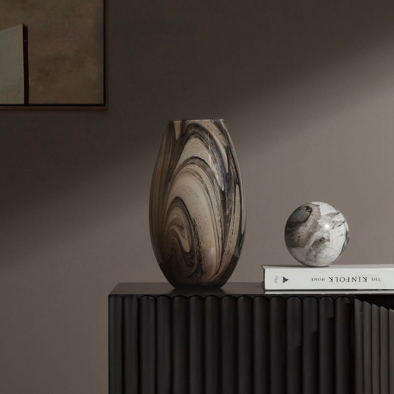 Marbled Glass Art Vase Collection Berriscent