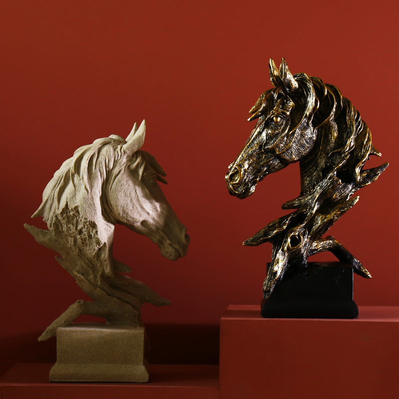 Ethereal Stallion Bust – Decorative Sculpture