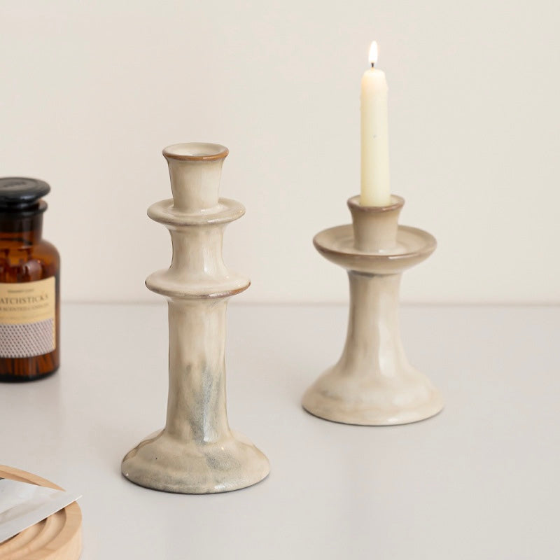 Sculpted Harmony Ceramic Candle Holder Berriscent