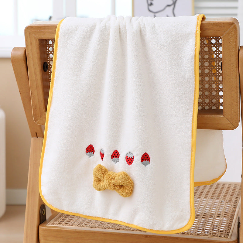 Strawberry Bow Comfort Towel Berriscent