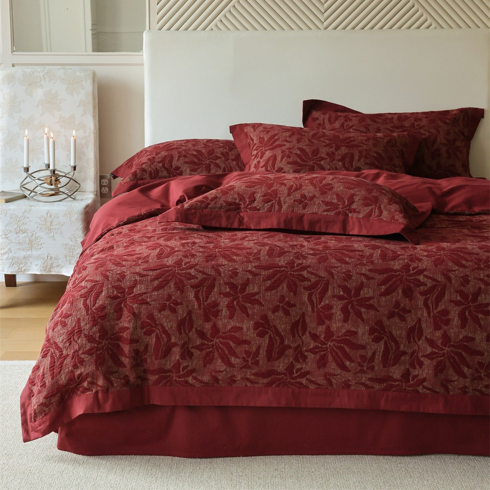Imperial Bloom Pure Cotton High-End Bedding Set Berriscent