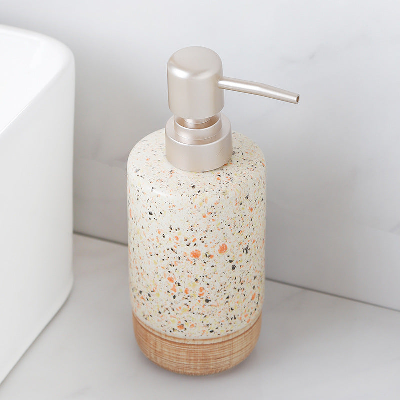 Terra Speck Ceramic Bathroom Set Berriscent