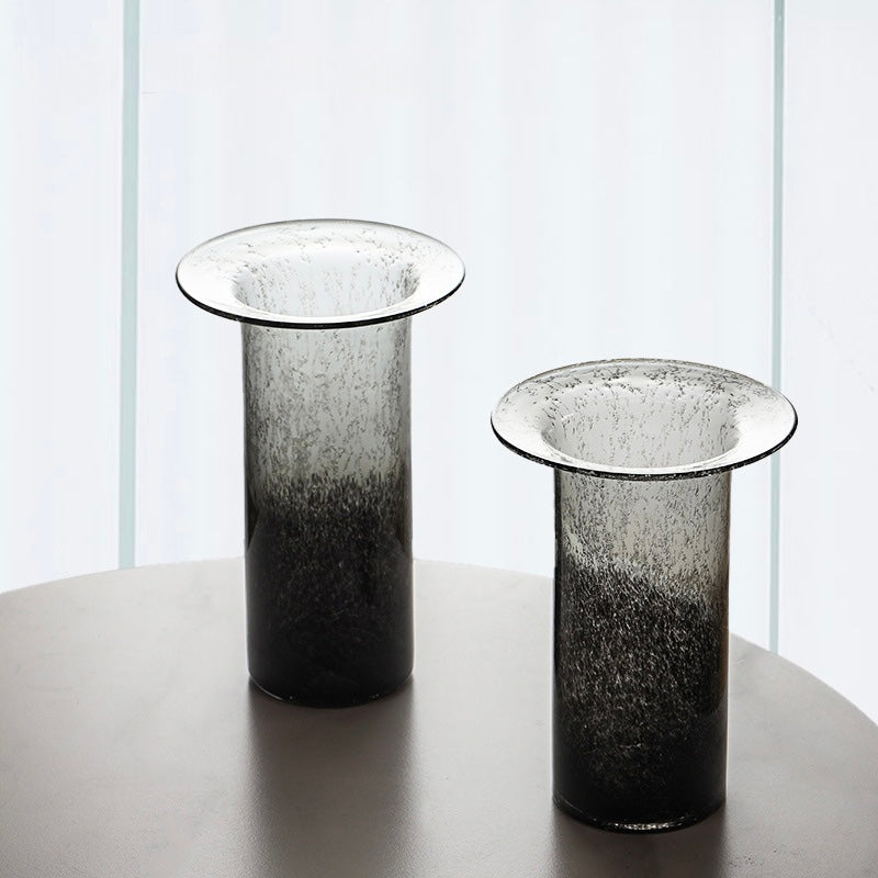 Smoky Gradient Art Glass Vase Berriscent