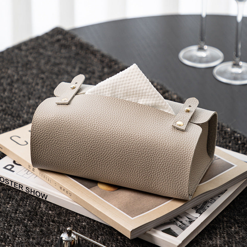 Elegance Leather Tissue Box Cover Berriscent