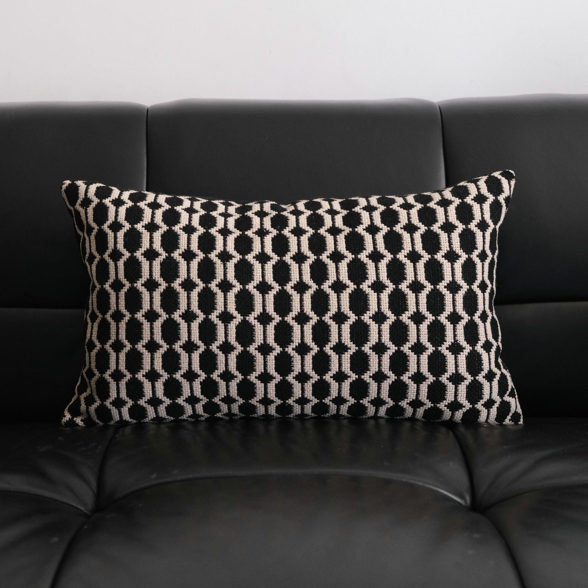 Graphite Grid Cushion Berriscent