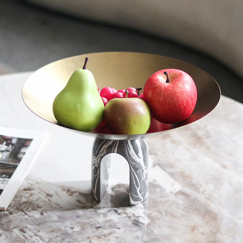 Marble Arc Base Decorative Bowl Berriscent