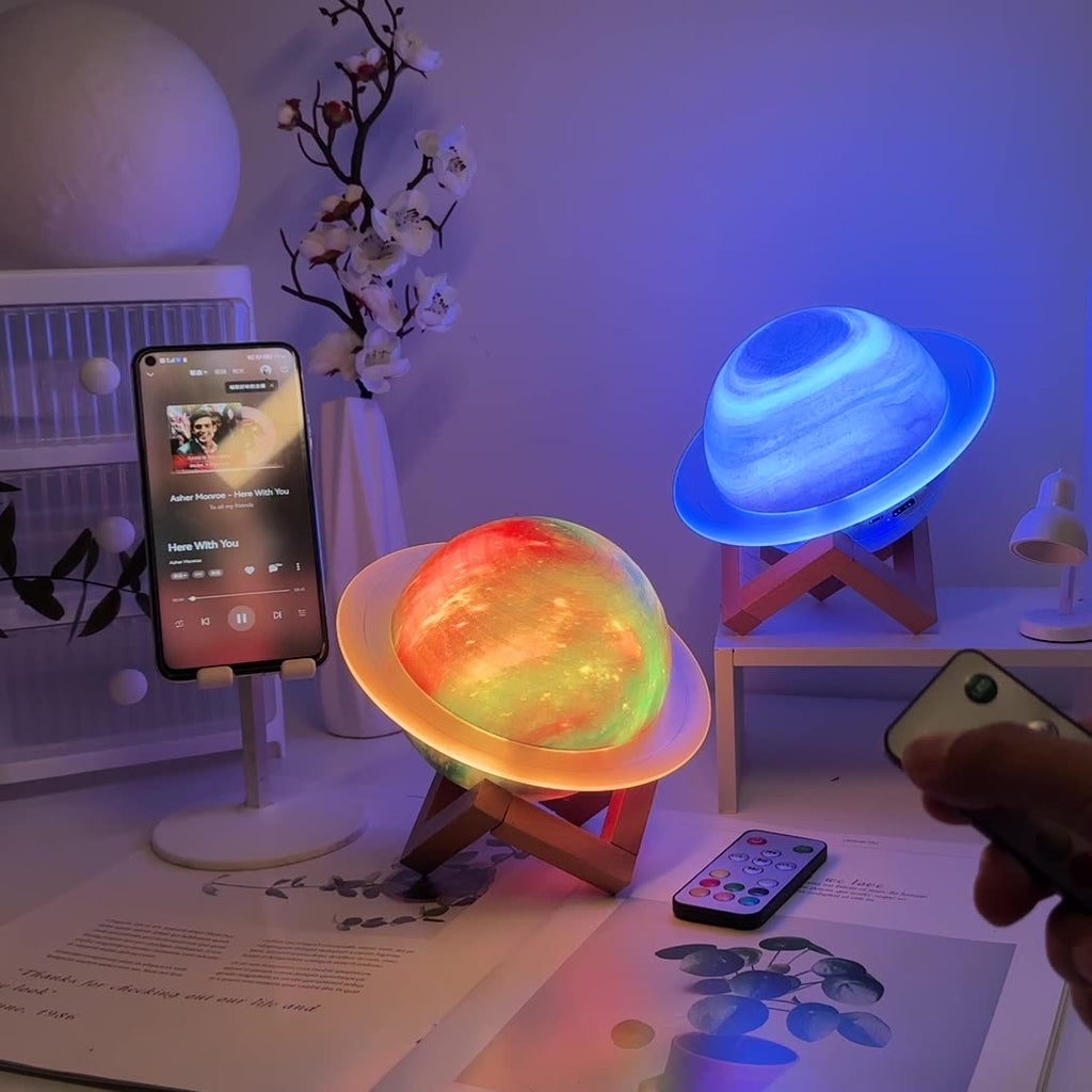3D Saturn & Star Sky Galaxy Lamp Berriscent
