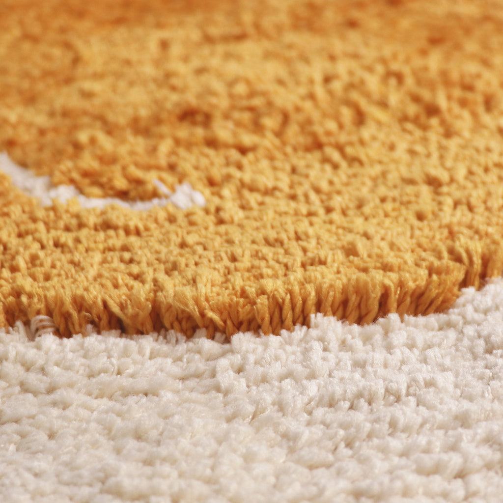 Fried Egg Shape Anti-Slip Rug Berriscent
