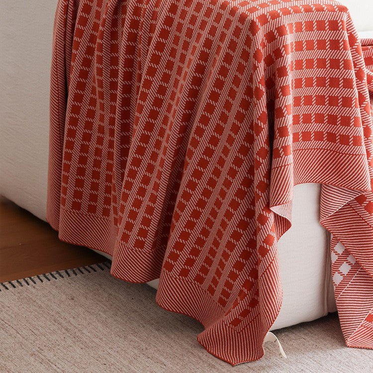 Pure Cotton Woven Throw Berriscent