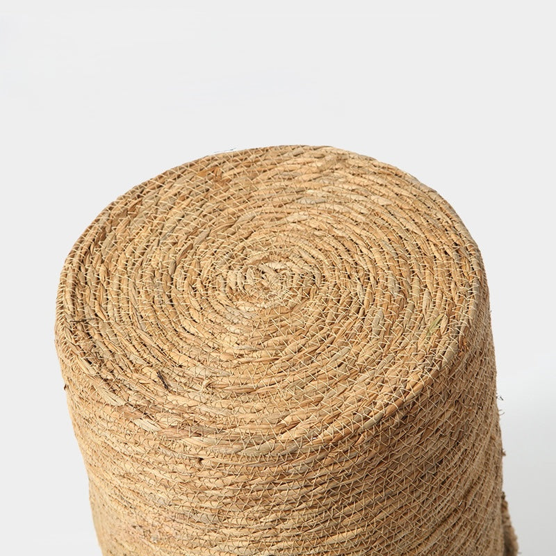 Handwoven Seagrass Storage Basket with Handles Berriscent