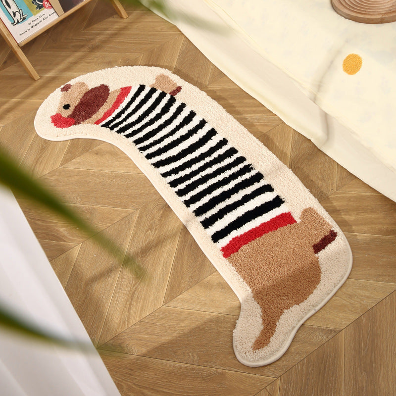 Playful Puppy Long Rug for Kids’ Rooms Berriscent