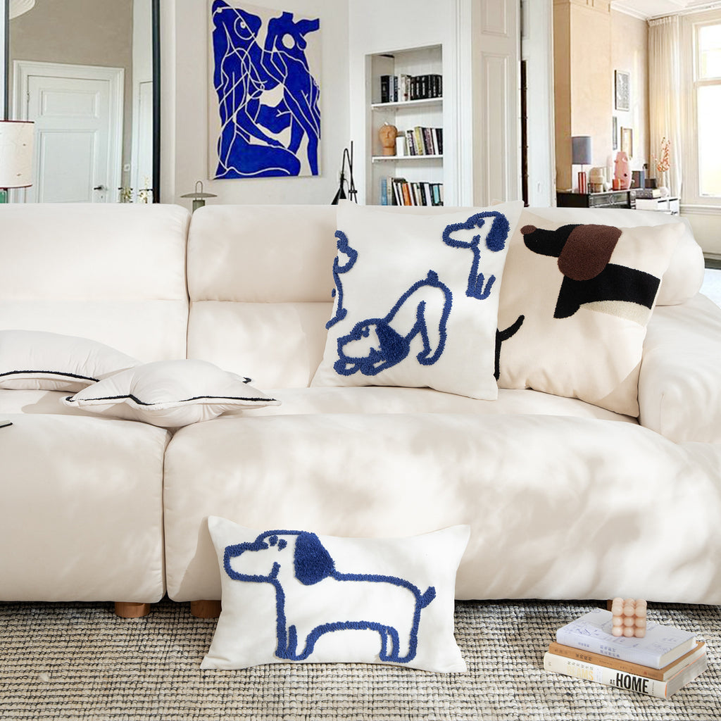 Dachshund Line Art Pillow Case Berriscent