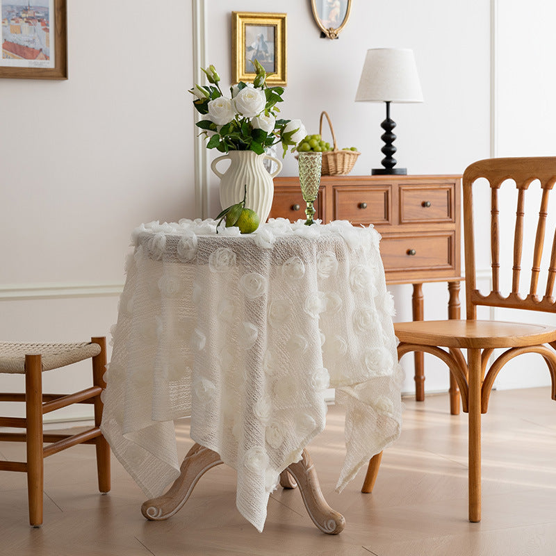 The Orchard Lace | Textured Floral Tablecloth