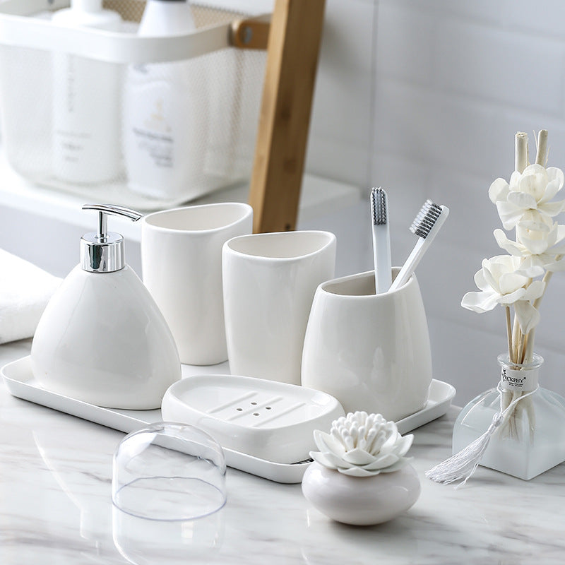 Pure Arc Deluxe Ceramic Bathroom Set