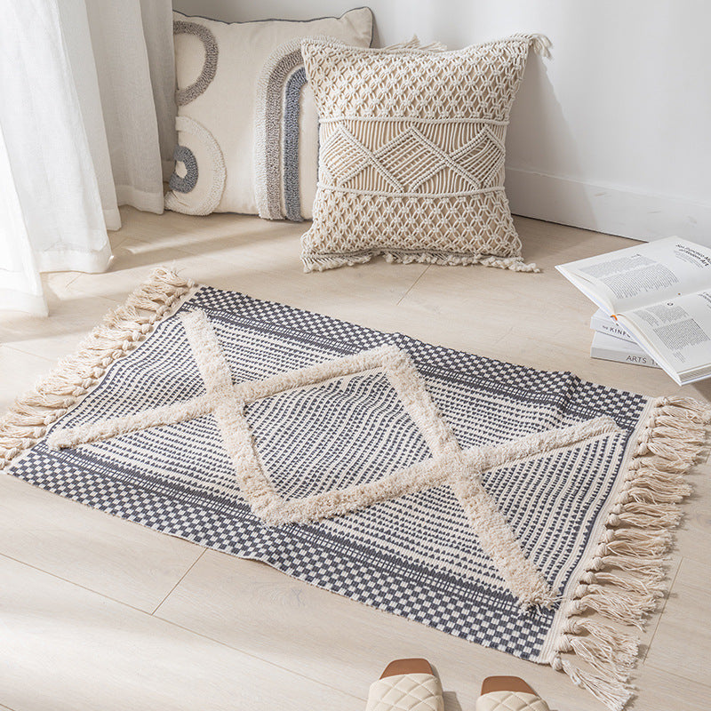 Nordic Texture Handwoven Rug Berriscent