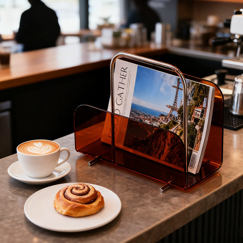 Aurora Acrylic Magazine Holder Berriscent