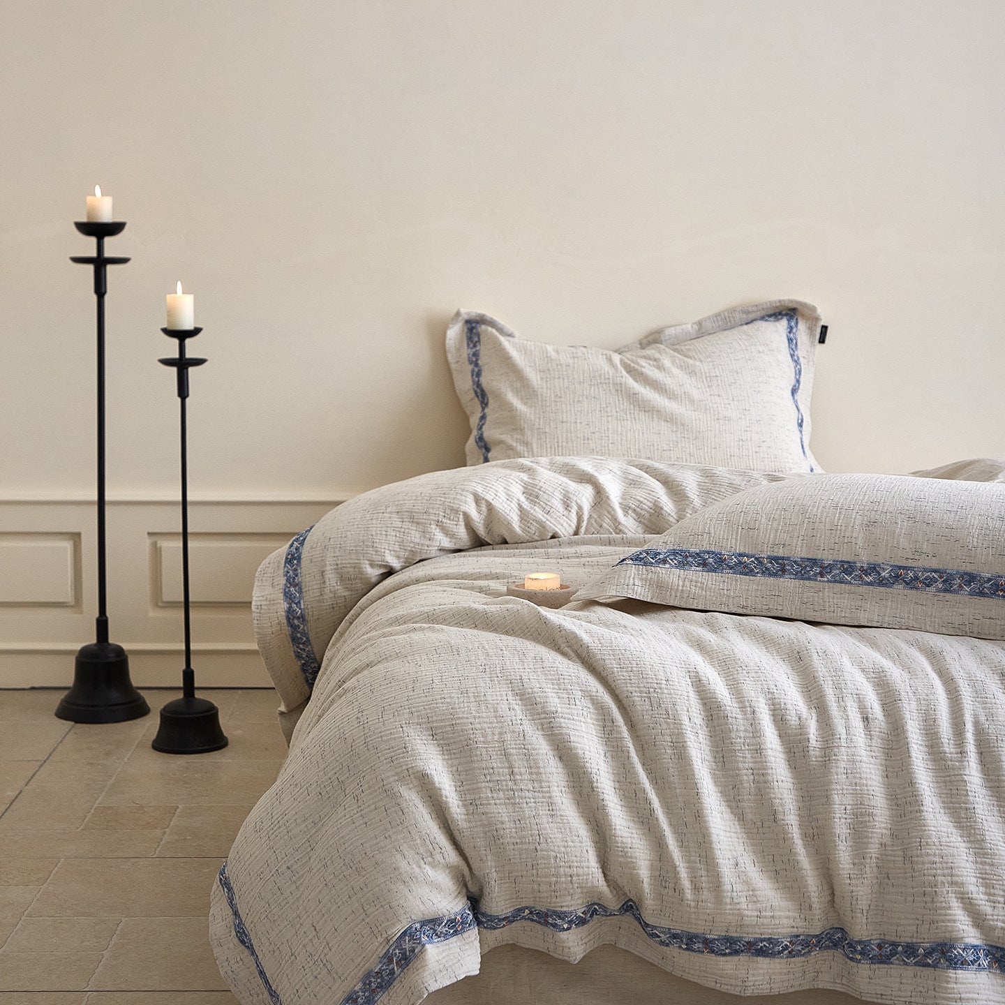 The Zen Drift Series | 80/20 Cotton-Linen Bed Linen