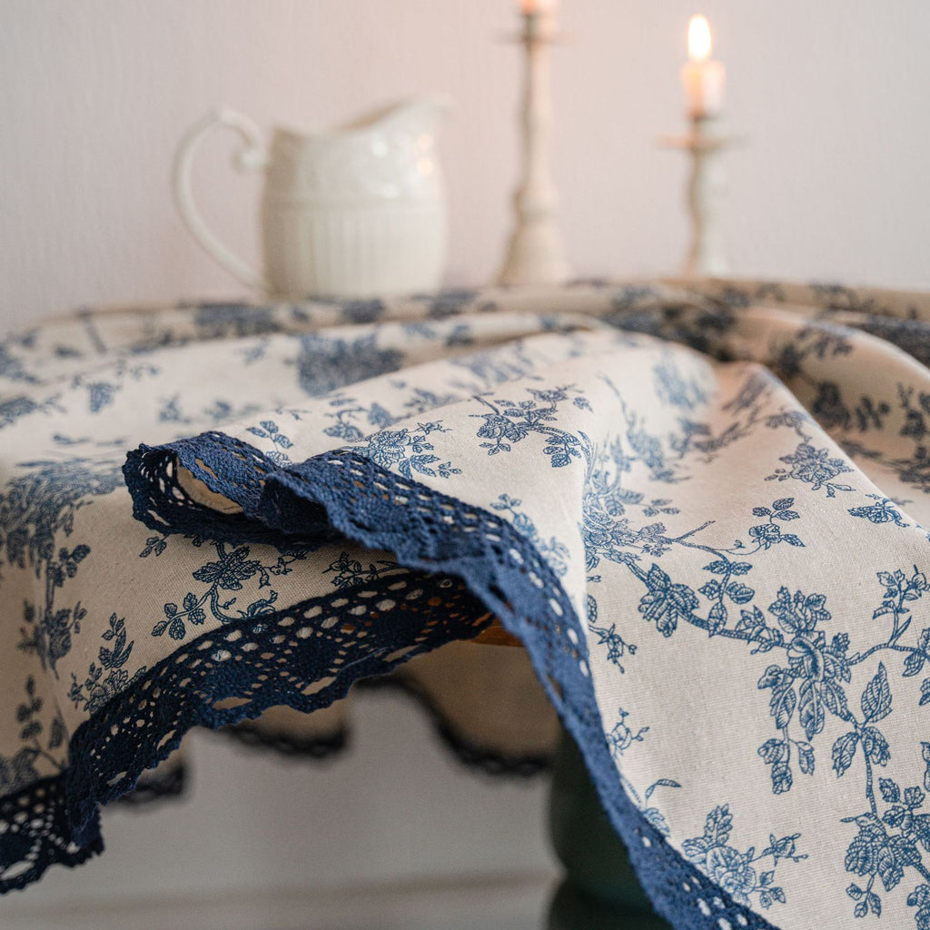 The Delft Garden | Lace-Edged Tablecloth