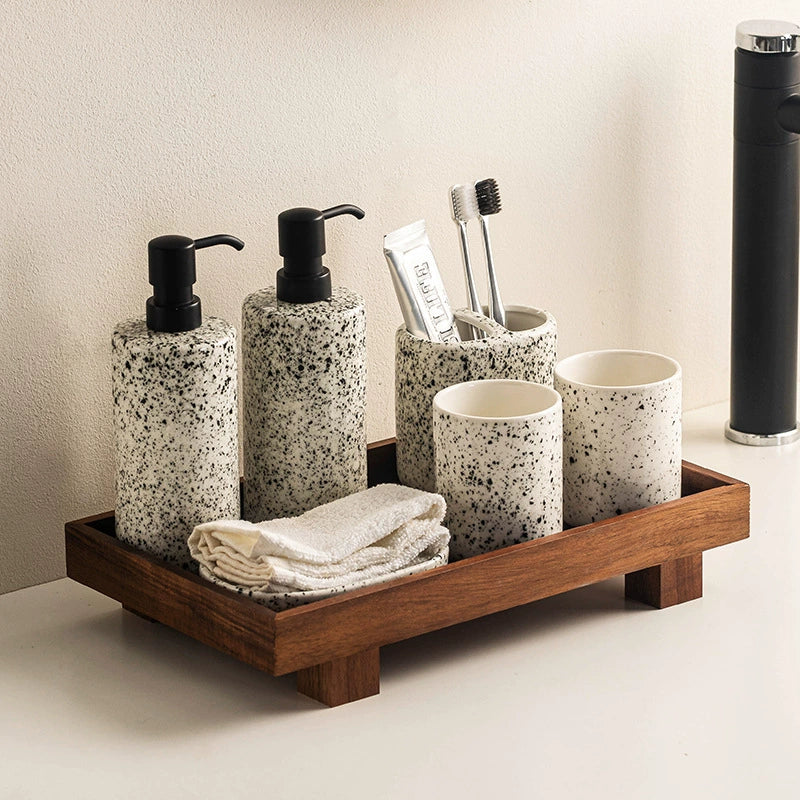 Terra Speckle Ceramic Bathroom Collection Berriscent