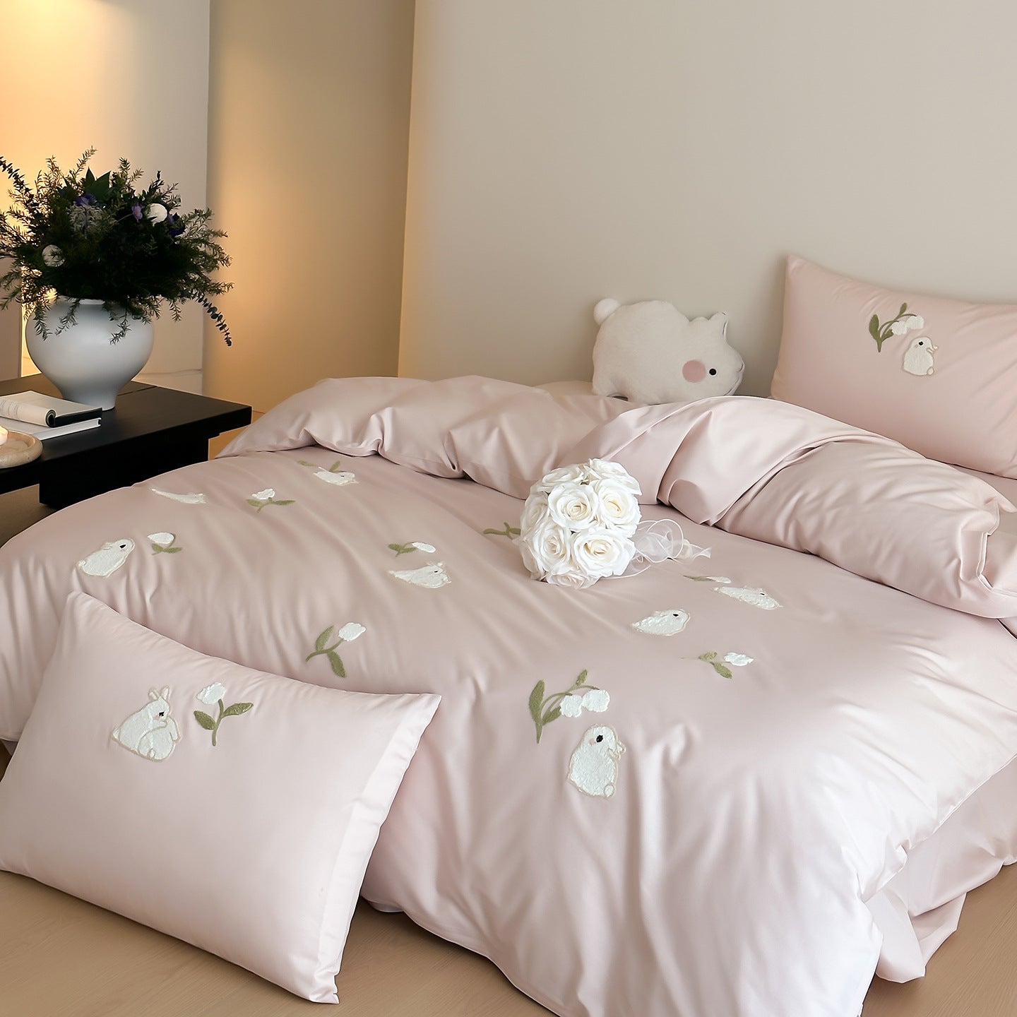 Whisper Bunny Pure Cotton Bedding Set Berriscent