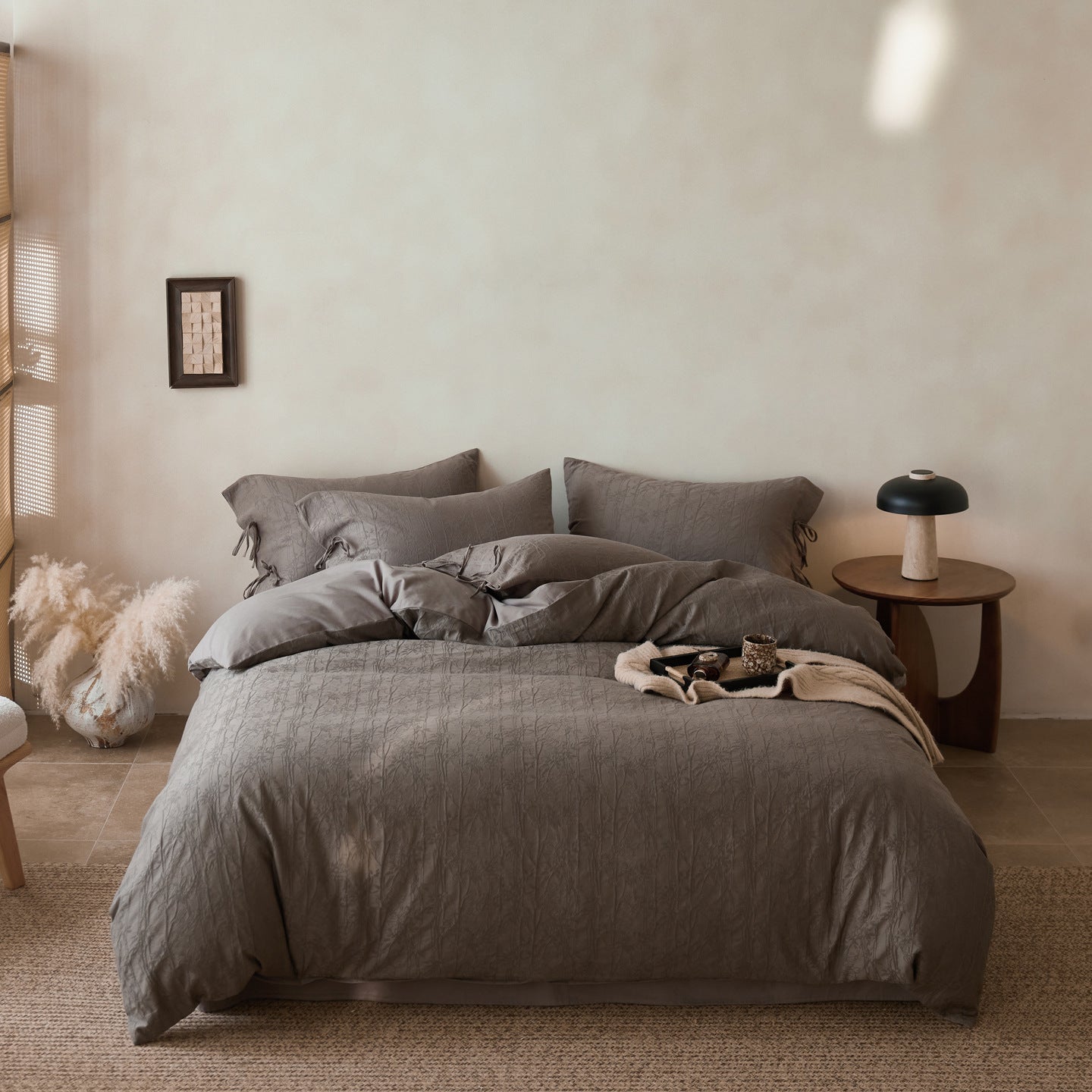 The Relief Ribbon | Brushed 3D Jacquard Bed Linen