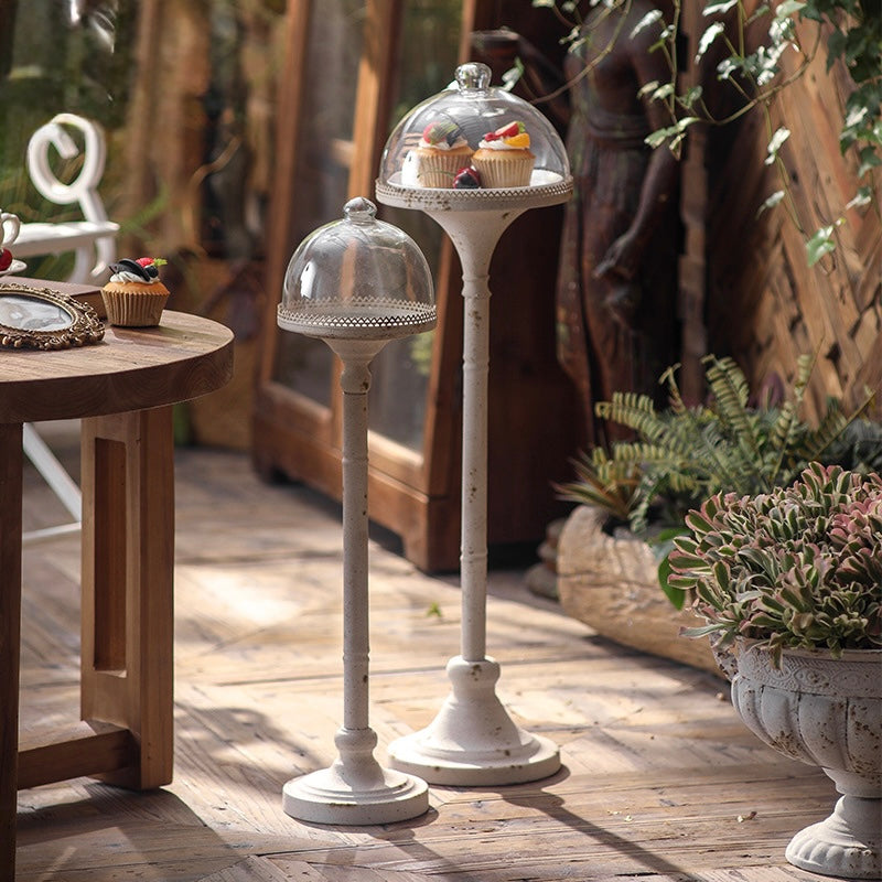 Vintage Glass Dome Pedestal Stand – Handcrafted Display Berriscent