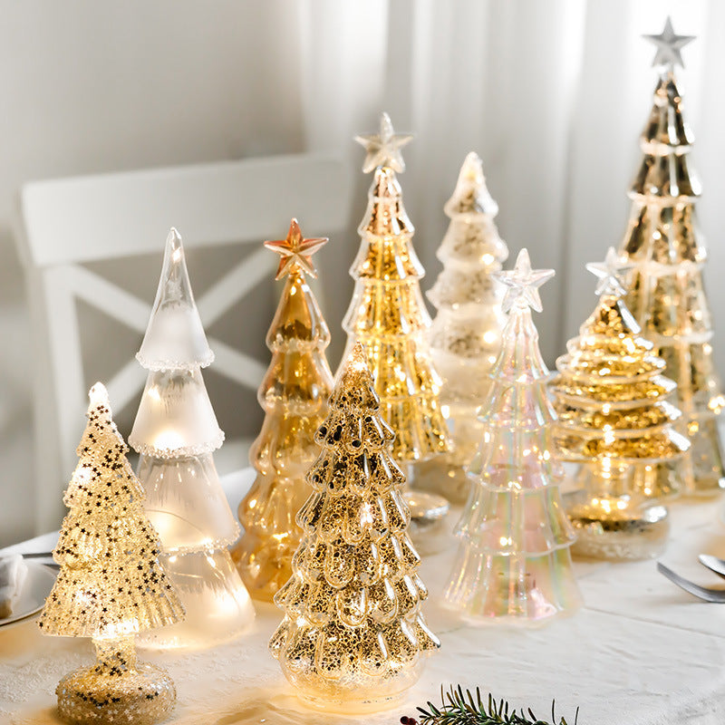 Christmas Glass Tree LED Collection – 12 Styles