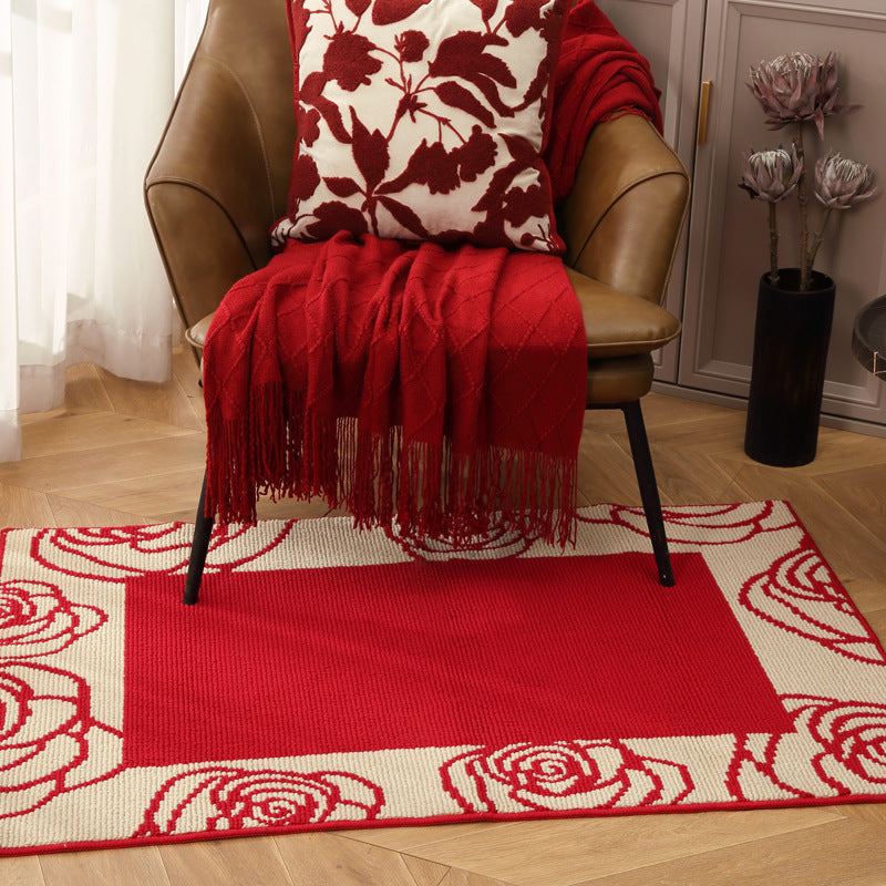 Rosette Geometry Woven Area Rug Collection Berriscent