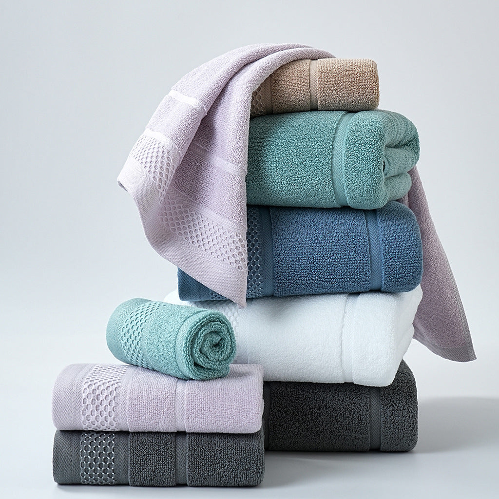 Ethereal Weave Towel Set – 6 Pieces, 100% Cotton Berriscent