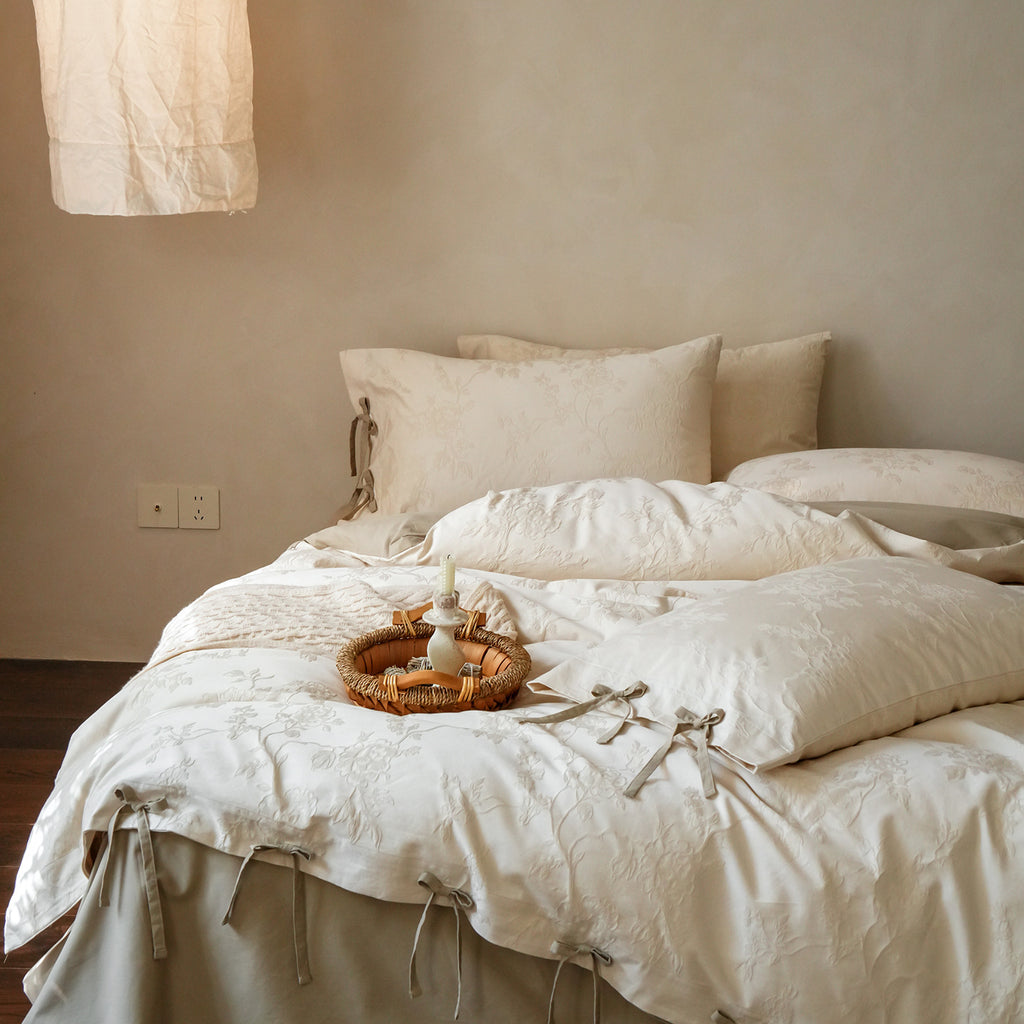 Long-Staple Cotton Brushed Bedding Set Berriscent