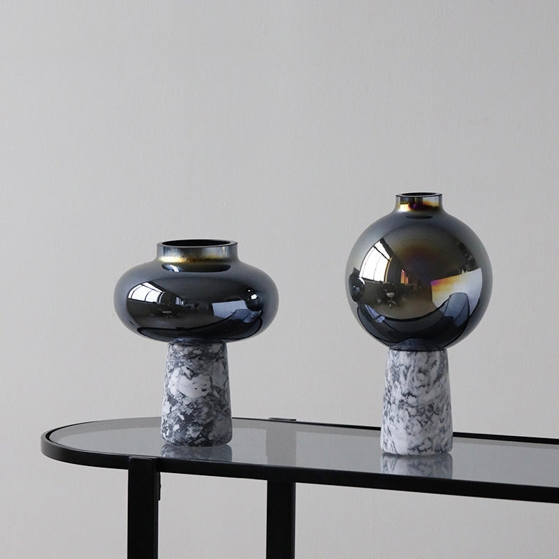 Lunar Marble Orb Vase Berriscent