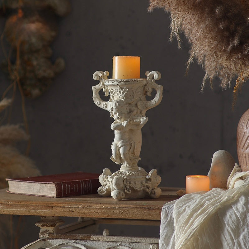 Baroque Cherub Candle Holder Berriscent