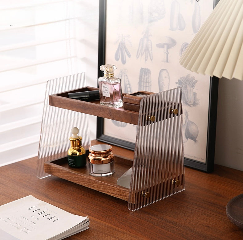 Lumière Tiered Acrylic & Wood Organizer Berriscent