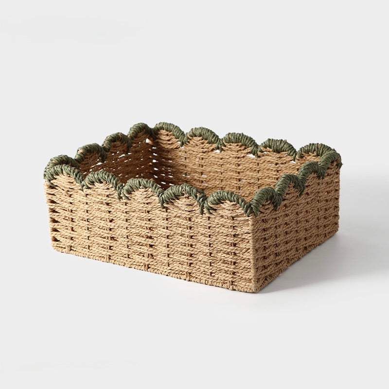 Handwoven Natural Rope Storage Basket Berriscent
