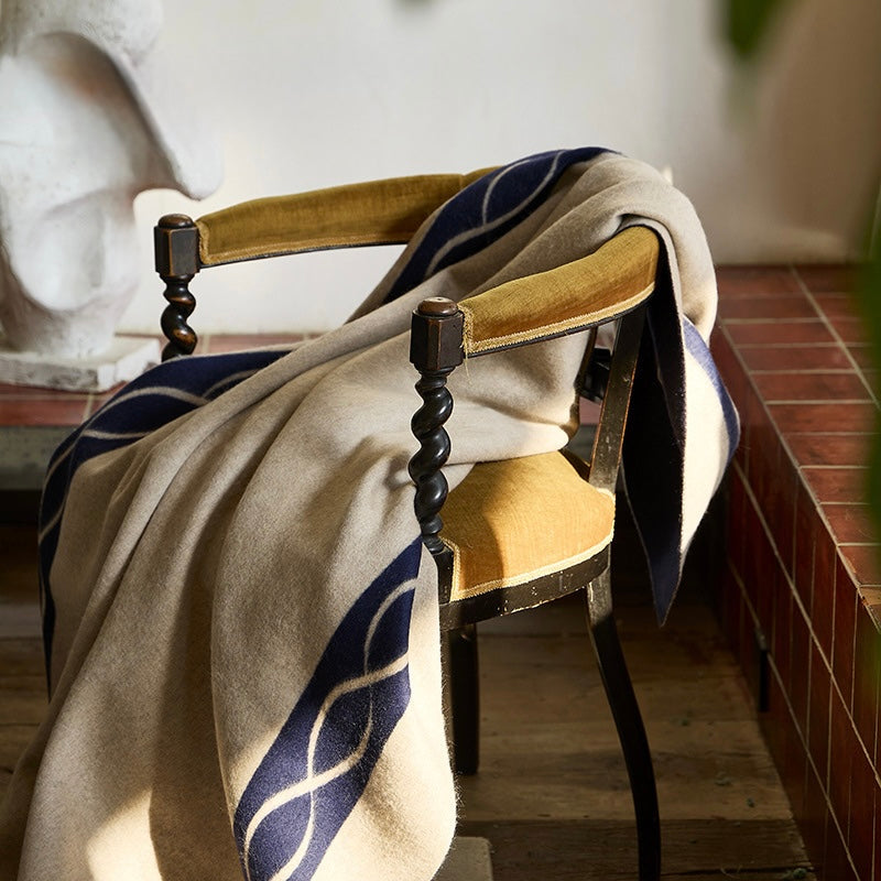 Alashan Cashmere Wool Double-Sided Blanket – 130 × 200 cm Berriscent