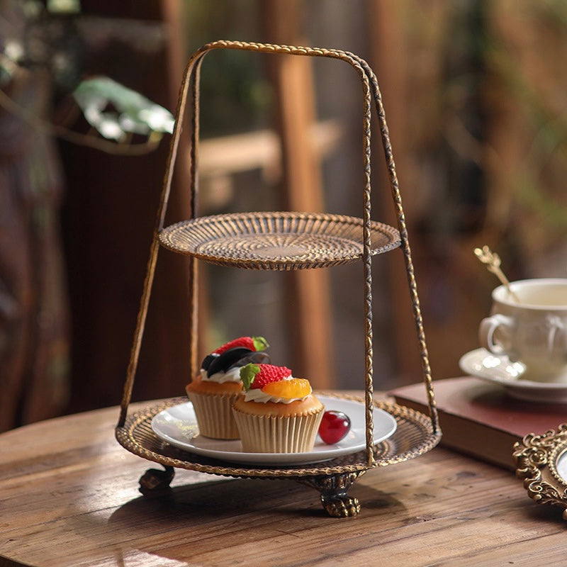 Vintage Two-Tier Dessert Stand  Berriscent