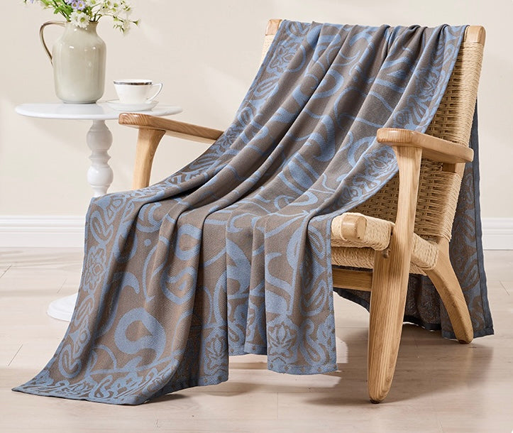 Serene Paisley Reversible Throw  Berriscent