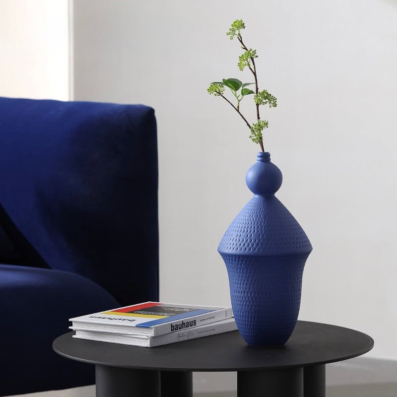 Textured White Ceramic Vase Collection Berriscent