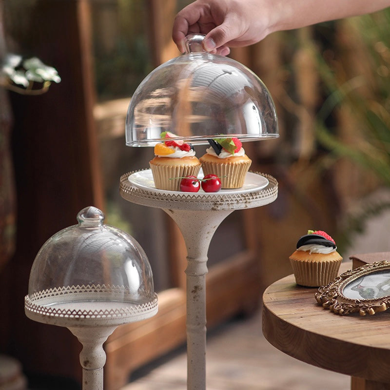 Vintage Glass Dome Pedestal Stand – Handcrafted Display Berriscent