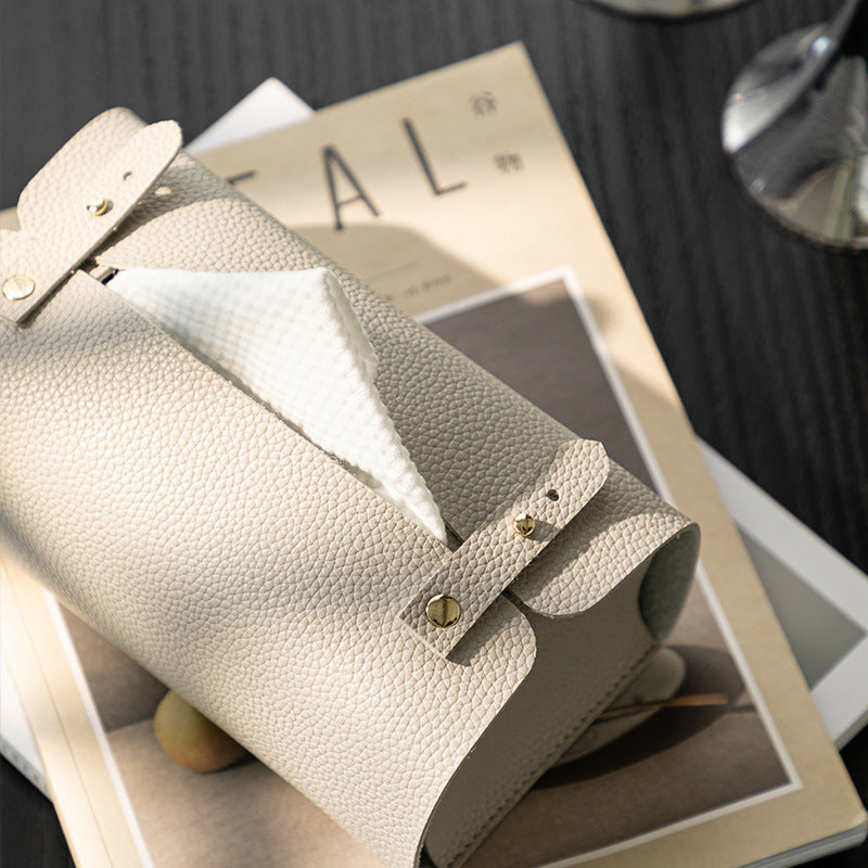 Elegance Leather Tissue Box Cover Berriscent