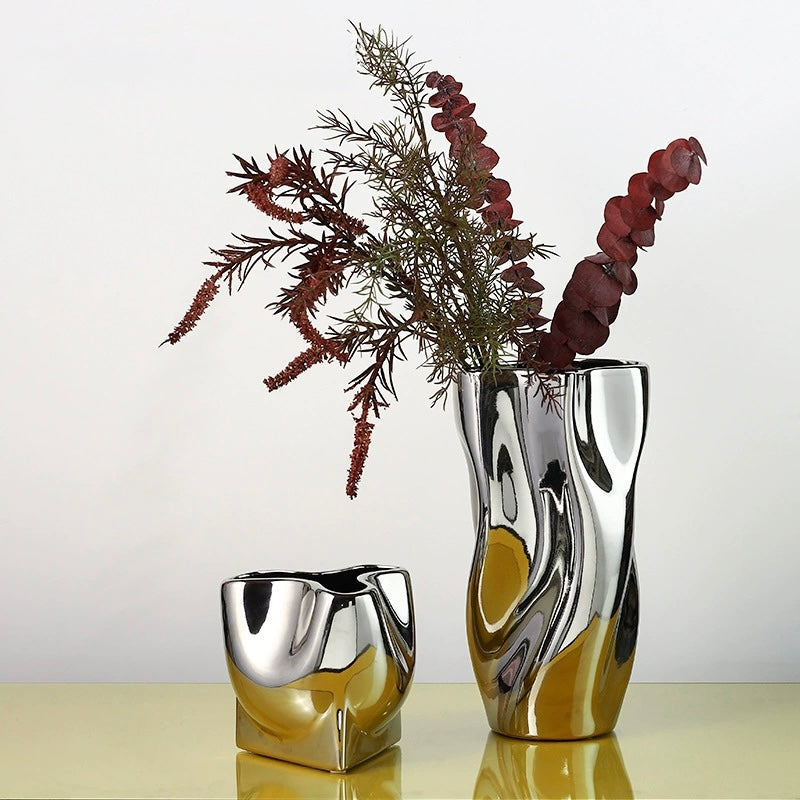 Silver Mirage Sculpture Vases — Collection Berriscent