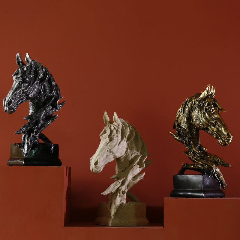 Ethereal Stallion Bust – Decorative Sculpture