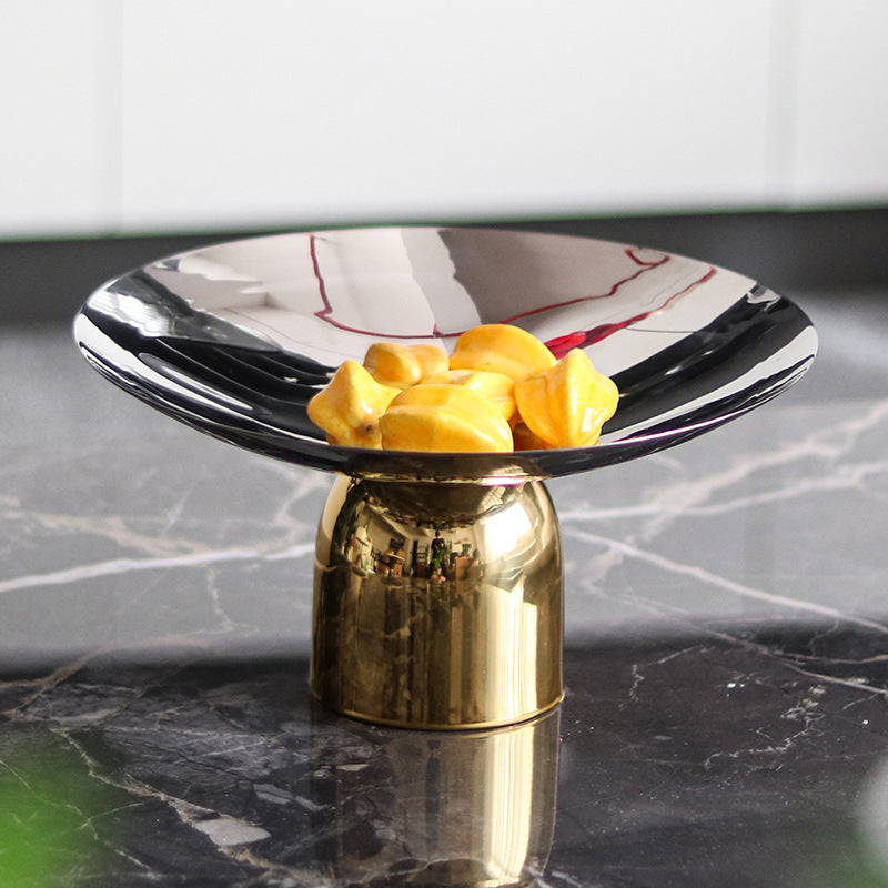 Golden Base Stainless-Steel Centerpiece Bowl Berriscent