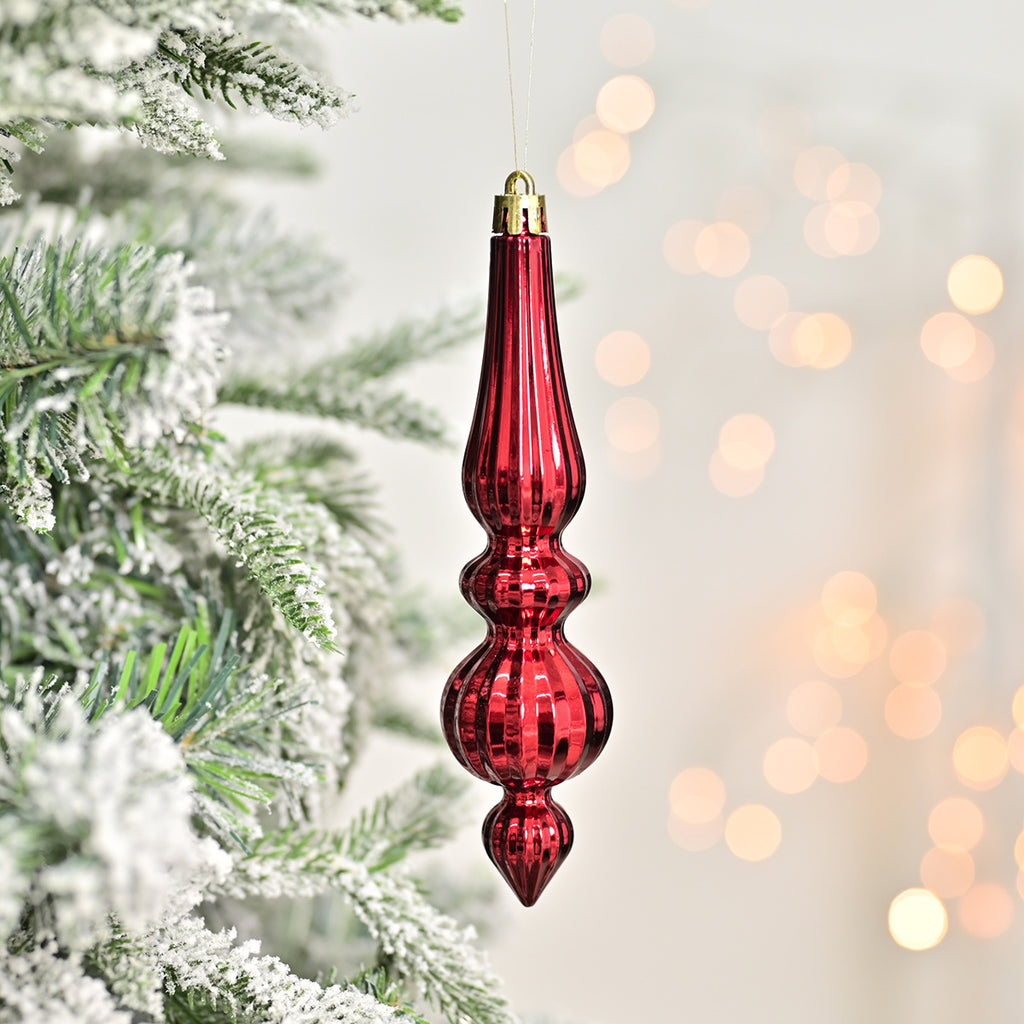 Elegant Christmas Tree Finial Ornaments – Set of 6